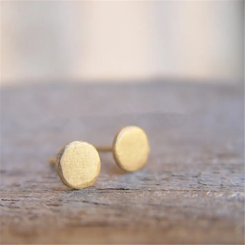 1 шт. маленькие серьги-гвоздики для ногтей простая Милая бижутерия модные круглые