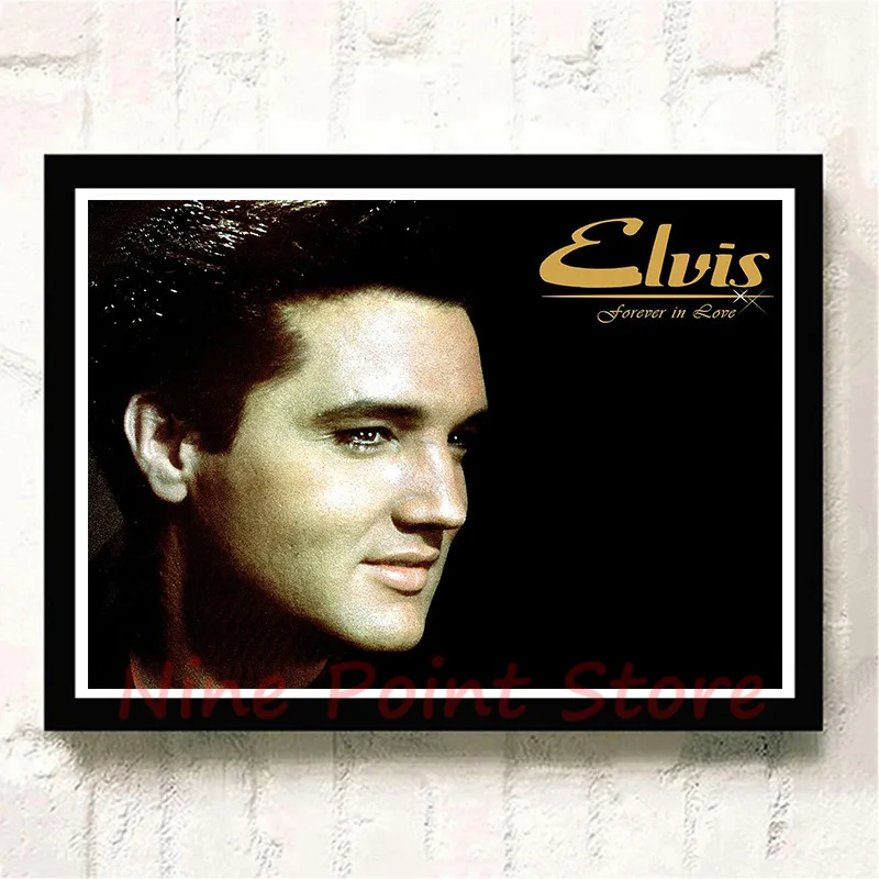 Элвис с белым покрытием Бумага плакат для кафе бар клуб дома декоративные музыка