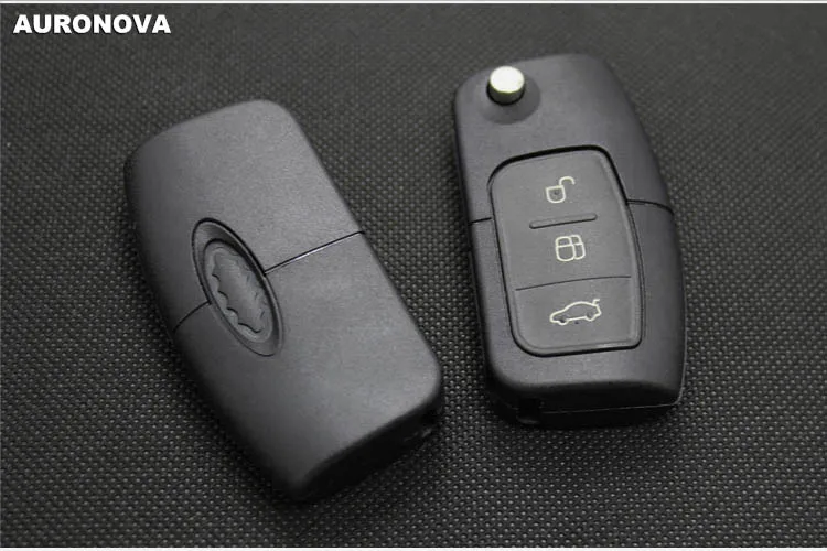 Auronova складной чехол для ключей на застежке для Ford Focus HU101 лезвие 3 кнопки запасной ключ автомобиля чехол Тип