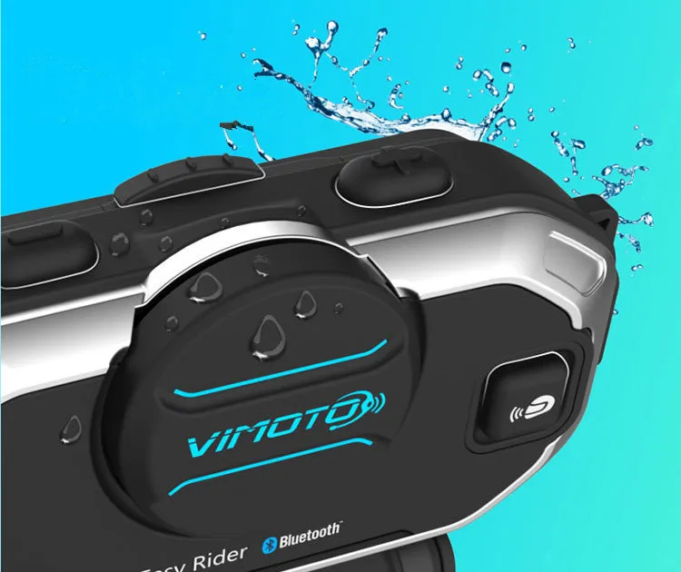 Vimoto V8 мотоциклетный шлем Bluetooth гарнитура Интерком 850 мАч шумоподавление чистый звук для интегрального/открытого шлема