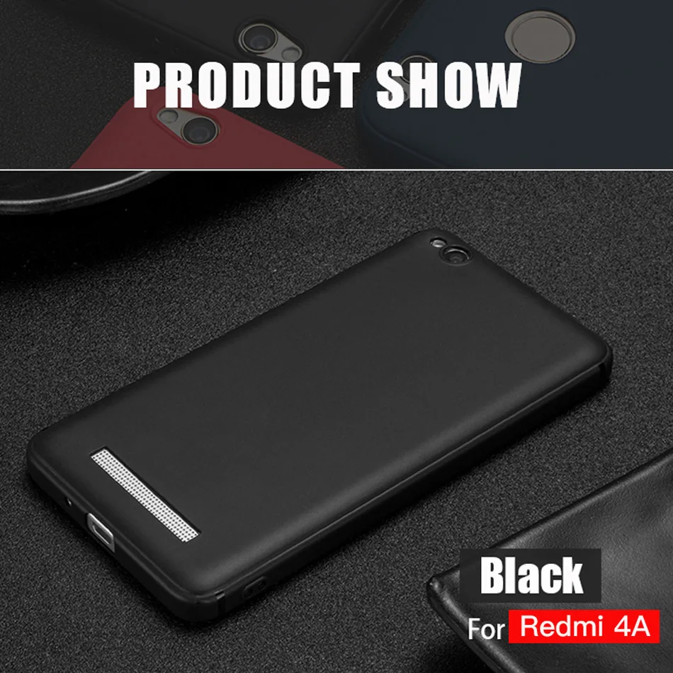 Чехол для xiaomi redmi 4x Матовый Мягкий ТПУ ультратонкий легкий противоударный чехол 7