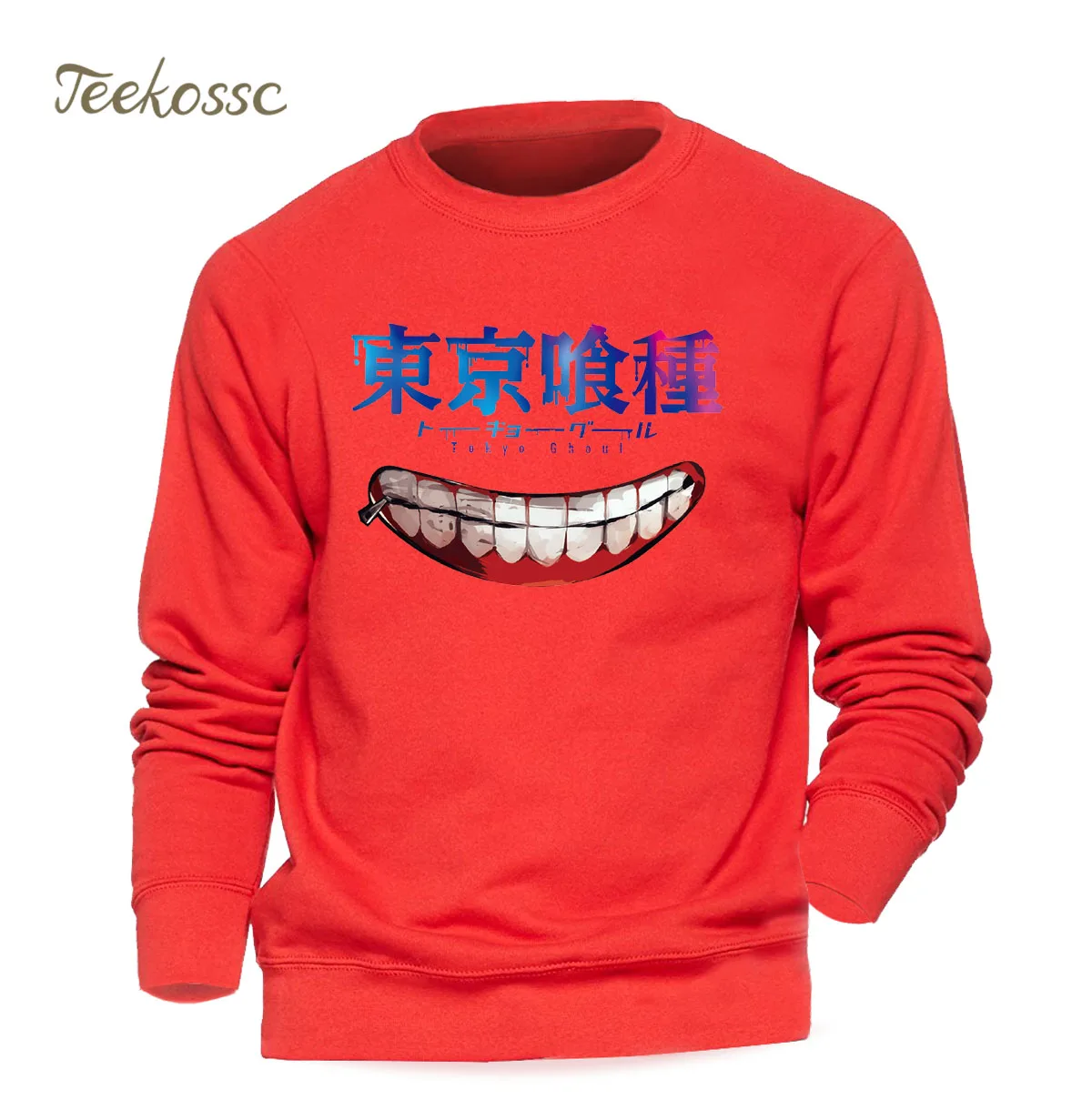 Мужская толстовка с капюшоном в сасуке ниндзя Tokyo Ghoul круглым вырезом японском