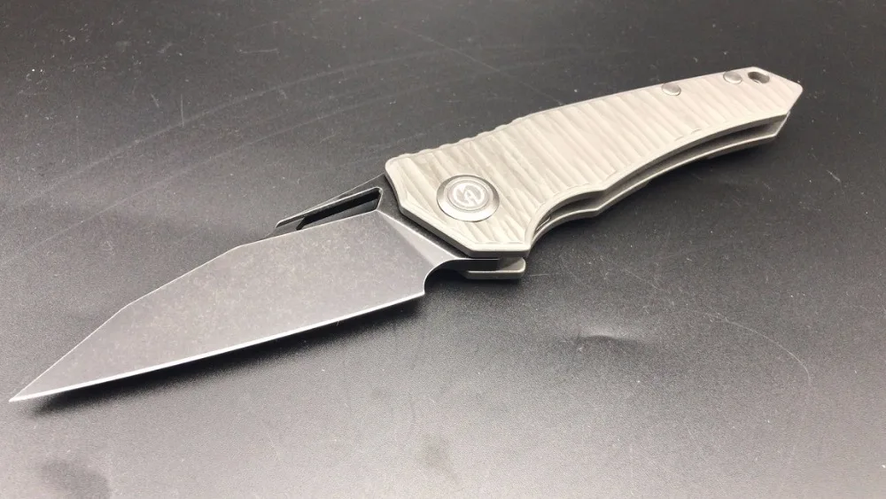 Титановый Maxace Corvus II M390 Blackwash KVT подшипник Тактический Походный нож Бесплатная