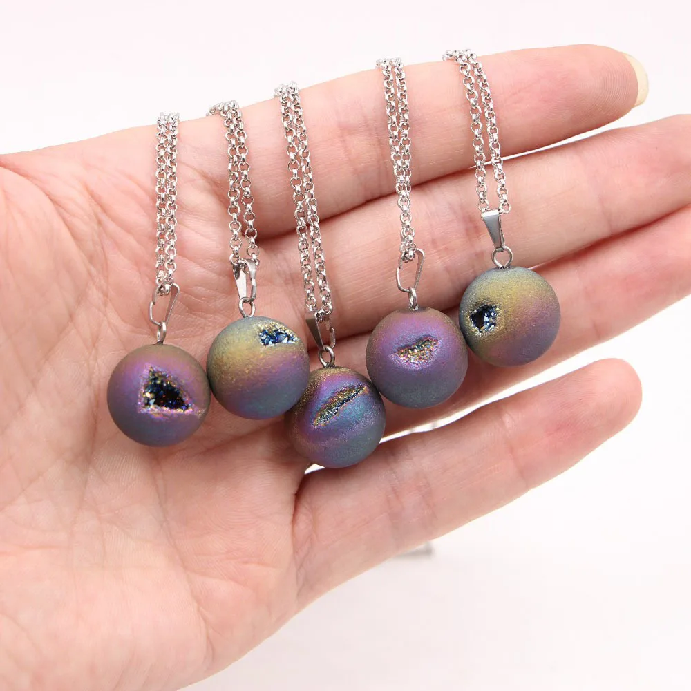Взрывной камень галактика Аврора ожерелье освежительная красота натуральный
