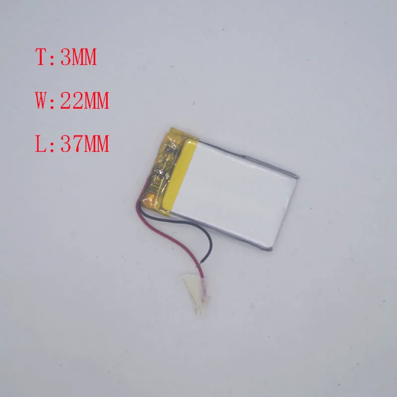 3 7 V полимерная литиевая батарея 302035/302237 180mah CarLog MP3 MP4|Перезаряжаемые батареи| |