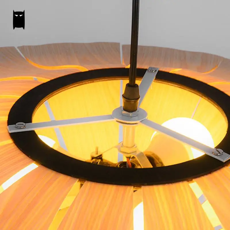 Деревянный подвесной светильник Luminaria Design деревянный шпон из дуба креативный в