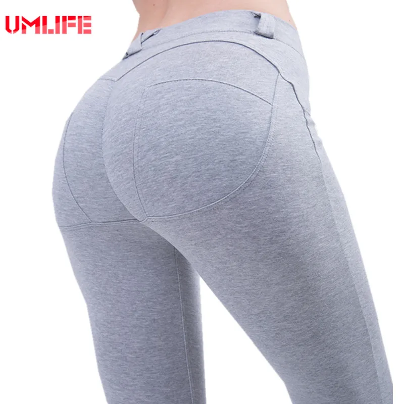 Женские леггинсы с пуш ап UMLIFE спортивные дышащие Леггинсы для йоги фитнеса