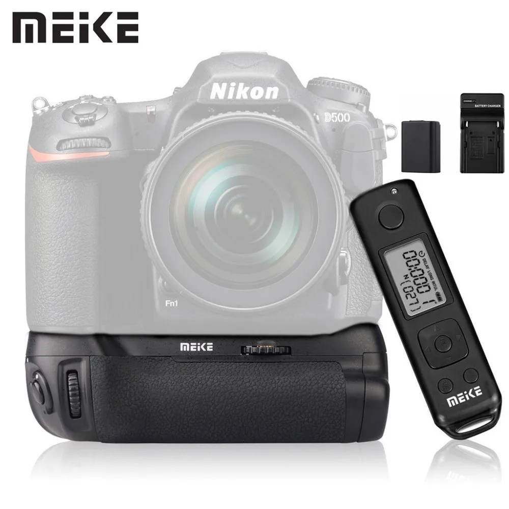 Meike MK D500 Pro Аккумулятор с фотобатареей для Nikon аналогичен батарее беспроводным