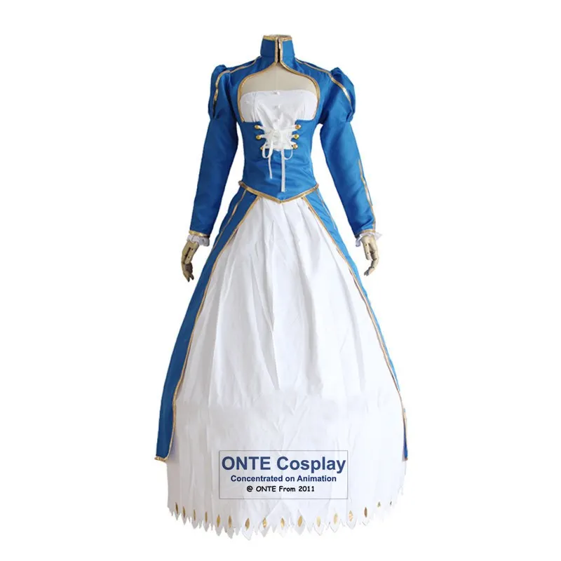 Fate / Stay Night Saber/маскарадные костюмы UBW Zero Artoria Pendragon женское боевое платье нарядный