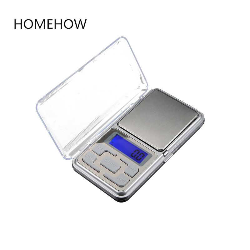 Цифровые Мини-весы с ЖК-дисплеем точные 4 единицы измерения 500 г/0 1 г на английском