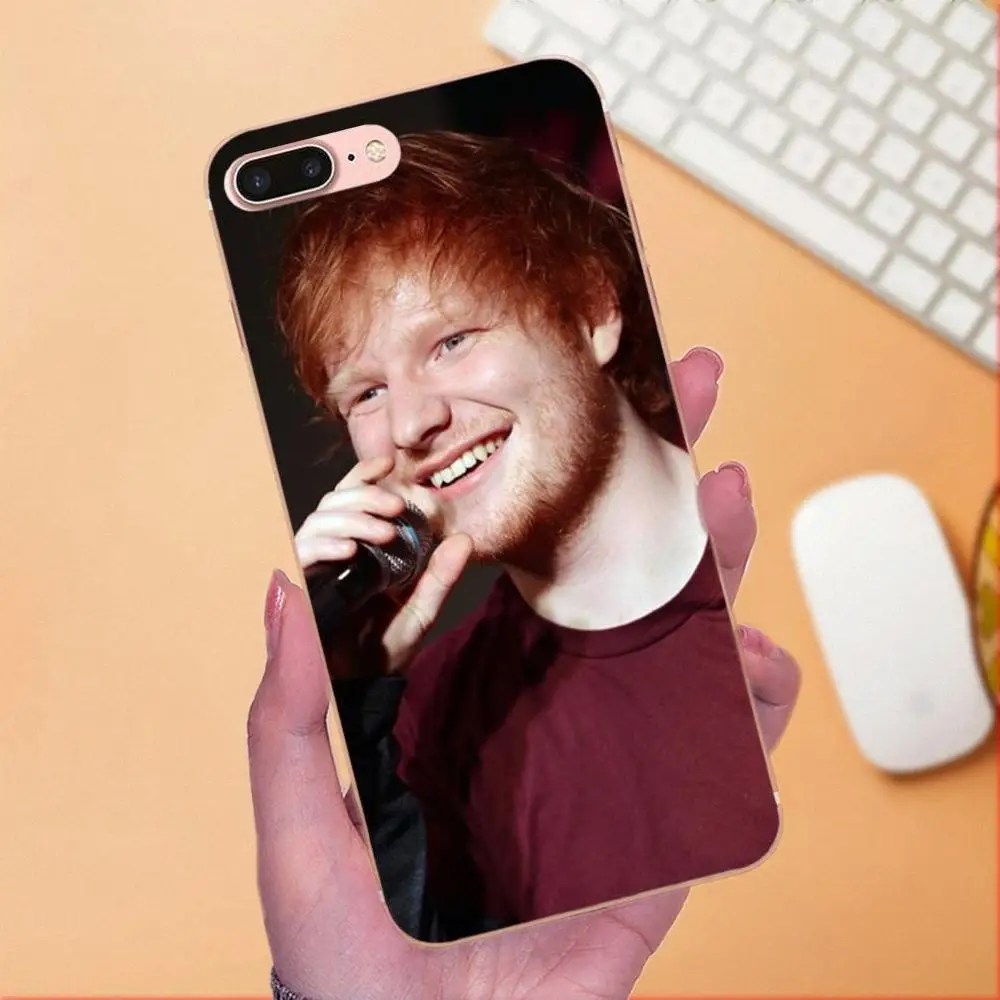 Горячая Мода Дизайн чехол для сотового телефона Ed Sheeran изысканный Apple iPhone X XS Max XR 4