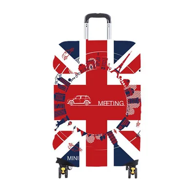 Luggage Cover B Детский мультяшный дорожный багажный чехол, утолщенный эластичный цветной чемодан на колесиках, защитный чехол, дорожные аксессуары для 19-32 дюймов - Цвет: Luggage Cover B