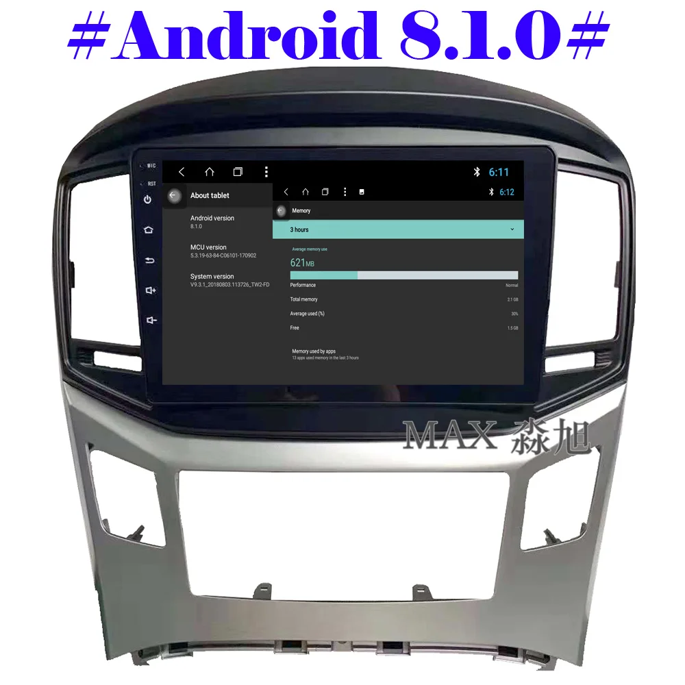 MAX Qcta Core Android 8.1.0 GPS навигационная система автомобильный dvd плеер для Hyundai H1 Grand Starex