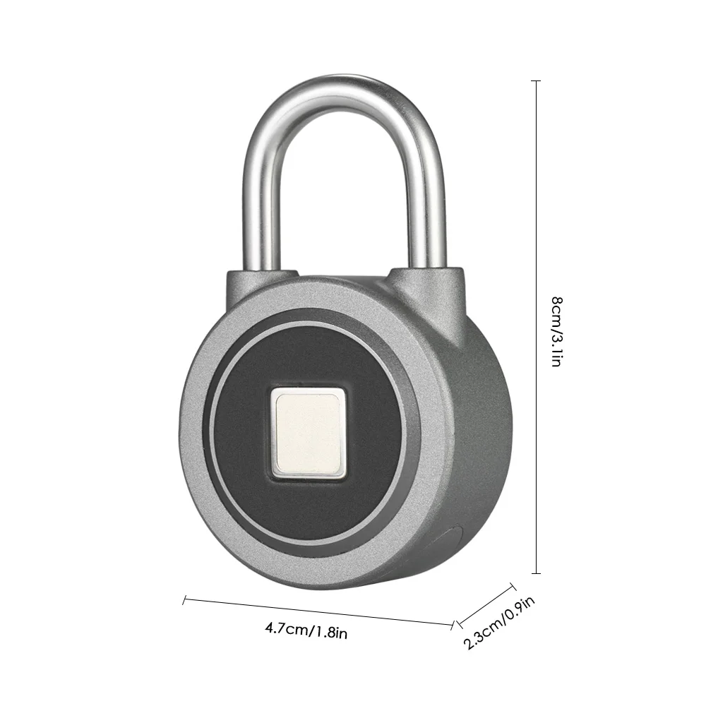 Bluetooth Fingerprint Lock Smart Keyless APP Button Password Waterproof Anti-Theft Padlock Door for Android iOS System | Электроника