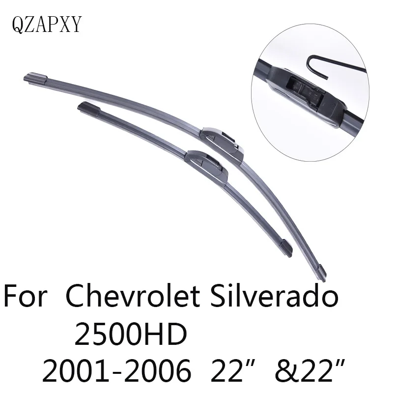 

Щетки стеклоочистителя QZAPXY для Chevrolet Silverado 2500HD 22 и 22 дюйма 2001 2002 2003-2006, автомобильные аксессуары, стеклоочистители для стайлинга автомобиля