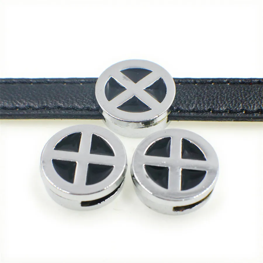 Xmen 5 шт 8 мм слайдер SL294 оптовая цене Internal Dia.8mm DIY браслет/ремни petcollar|slide charms|8mm slide