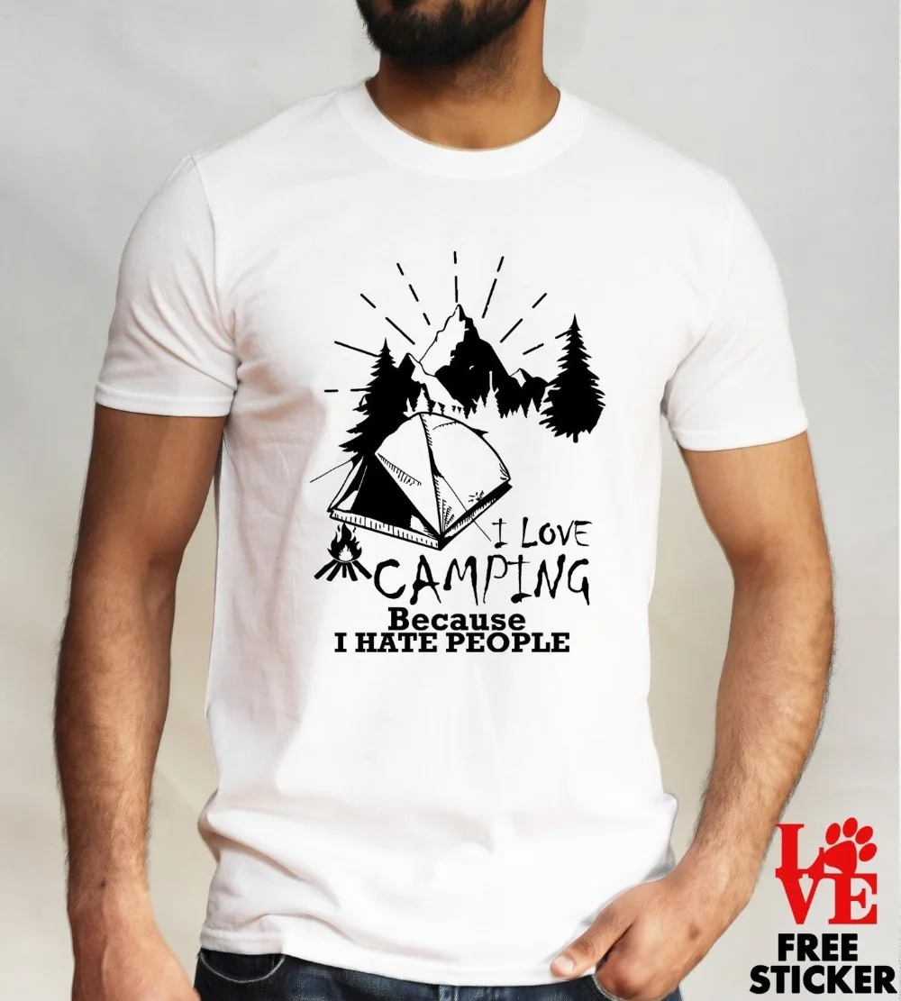 

2019 Fashion Hot Sale I Love Camp T Shirt Funny Rude Tee Holiday Fashion Novelty Wild Mens Gift Top Tee shirt