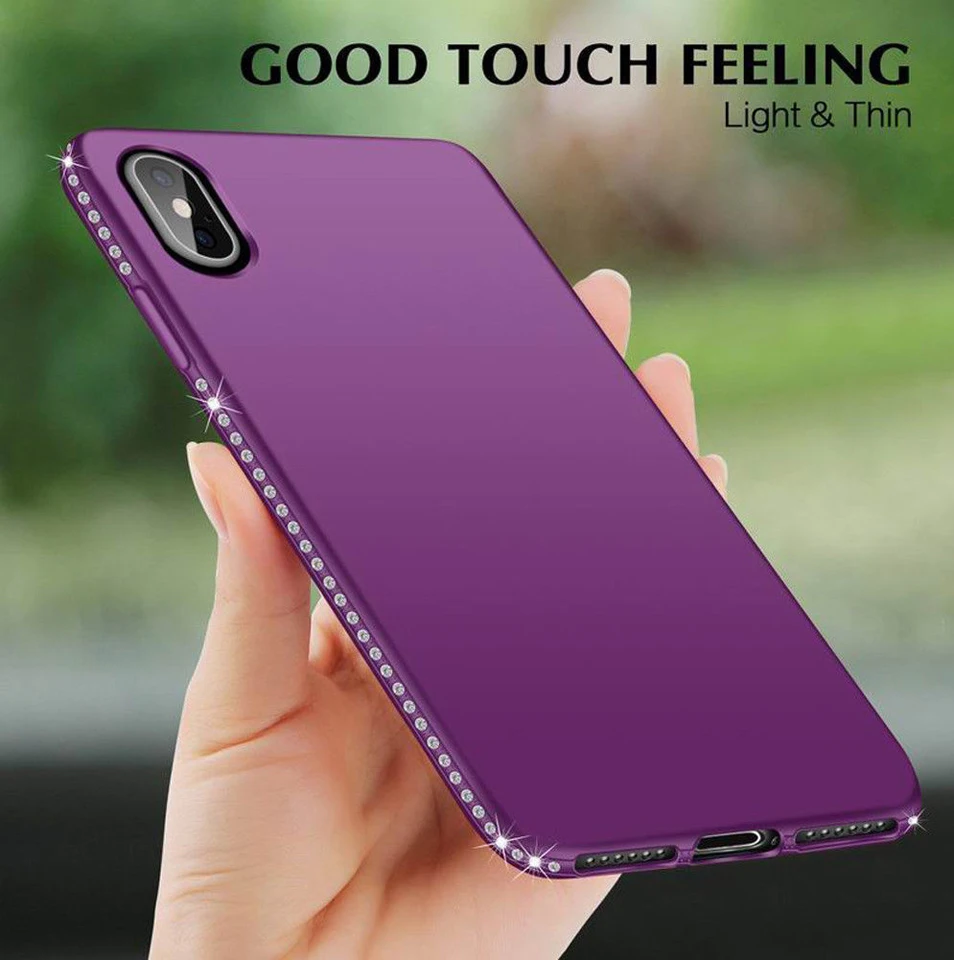 Diamond TPU Glitter Case for iphone X 6 6s 7 Plus Cover Samsung Galaxy S8 S9 S7 Edge Note 8 A6 A8 2018 Silicone Cases |