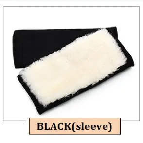 BLACK sleeve type Зимние теплые шерстяные гетры для защиты колена, облегчающие боль коленные чашечки, предотвращающие артрит, шерстяные теплые наколенники для мужчин и женщин, 1 пара - Цвет: BLACK sleeve type