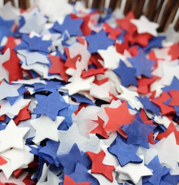 40 г красные синие белые воздушные шары конфетти патриотическое украшение