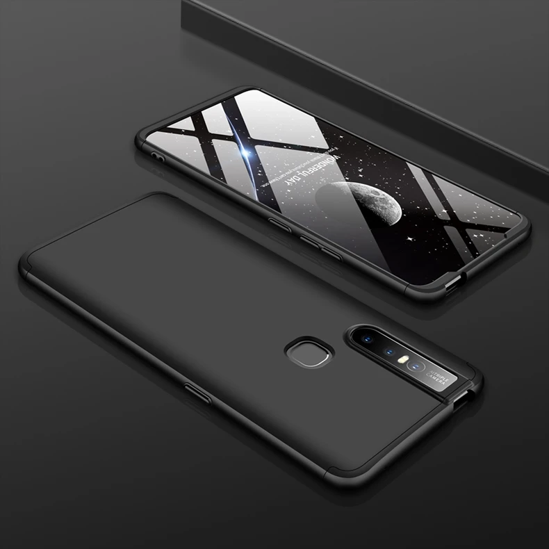 Черный Чехол V15 Pro для VIVO V15, чехол с прошивкой, защита+ Ультра тонкая защитная задняя крышка для телефона, чехол для VIVO S1 - Цвет: Черный