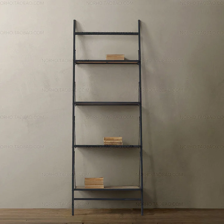 American country style loft Iron Mining trees shelves display rack racks separator |