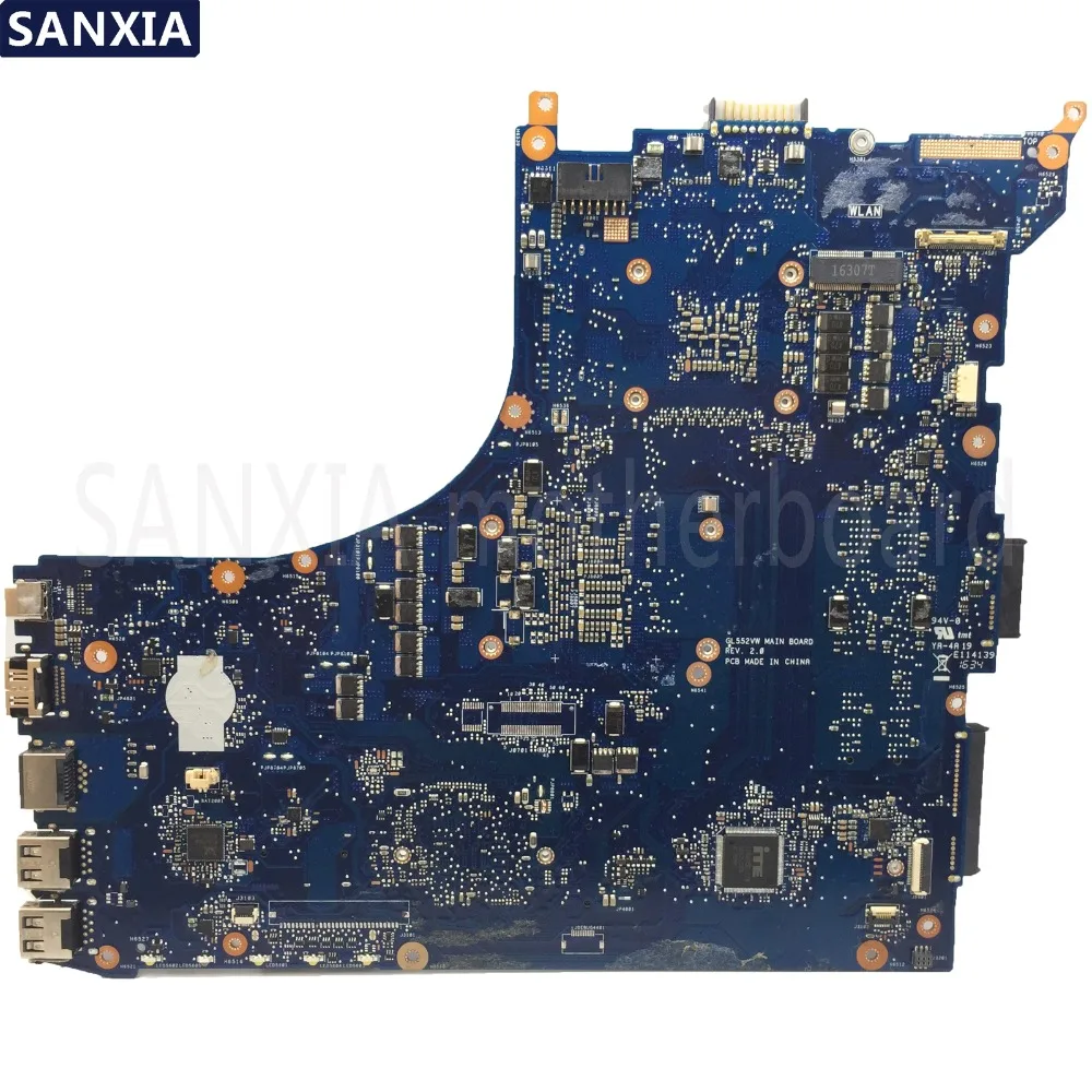 KEFU материнская плата для ноутбука ASUS ROG GL552VW GL552VX оригинальная материнская плата HM170 I7-6700HQ GTX960M/GTX950M