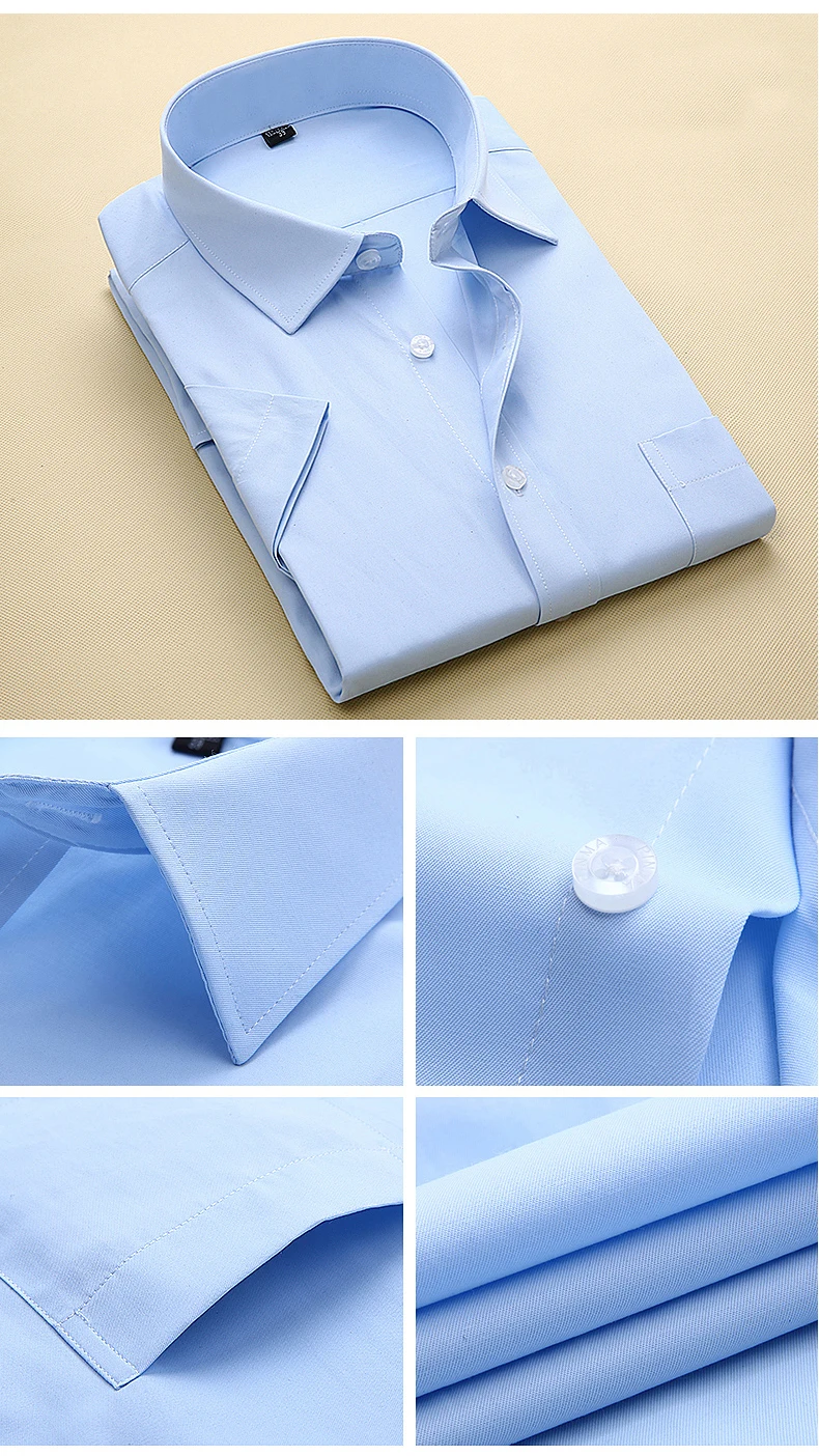 7XL 8XL 9XL мужская деловая блуза большого размера 10XL 11XL 12XL с короткими рукавами и лацканами деловая Повседневная офисная синяя летняя