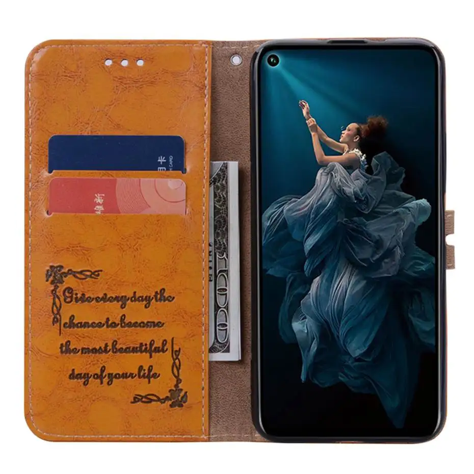 Honor 20 Pro Wallet Case for Huawei Phone Luxury PU Leather On For Flip Fundas Capa | Мобильные телефоны и аксессуары