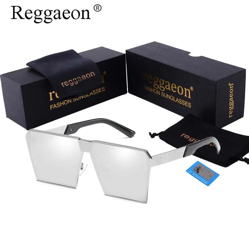 Новинка 2020 квадратные солнцезащитные очки без оправы женские и мужские большие