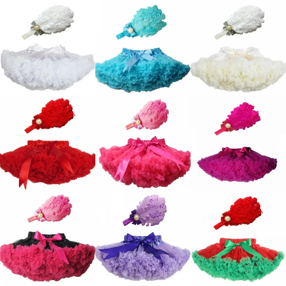 2019 Лидер продаж высокое качество наряд для девочек детские Юбка с перьями