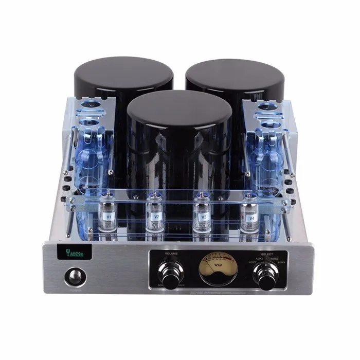 YAQIN MC-13S 6CA7 вакуумная трубка, усилитель мощности Push-Pull клапан аудио усилитель HIFI стерео 110~ 240 В