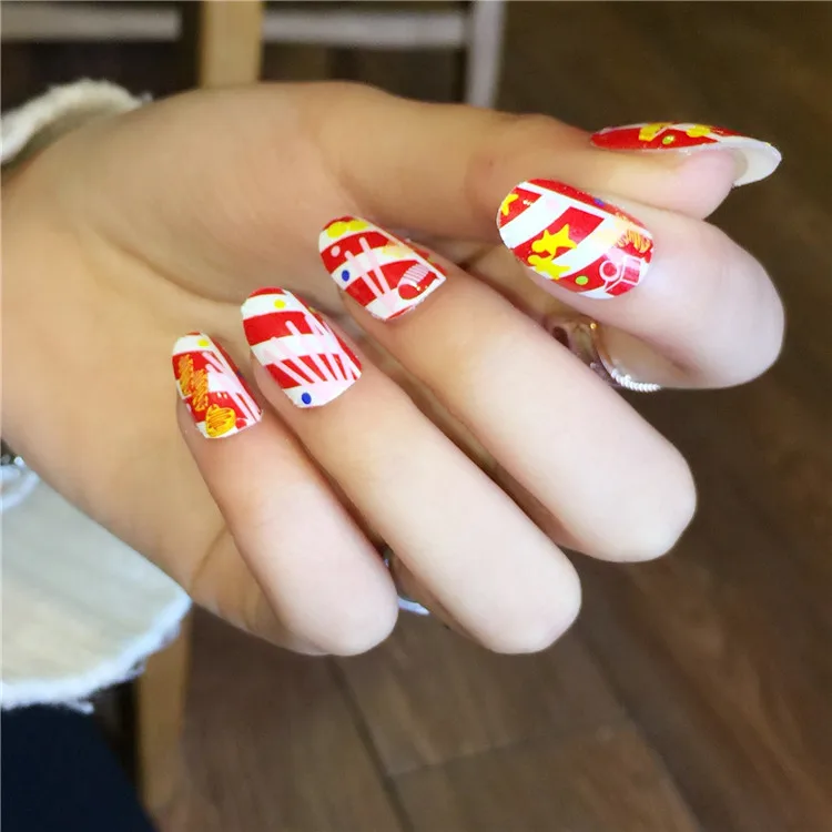Sweet nail stickers waterproof long lasting cute Nails Sticker | Красота и здоровье