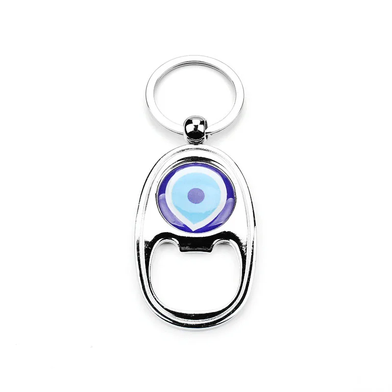 Lucky evil eye высококачественные Серебрянные сплав брелок турецкий открывалка для