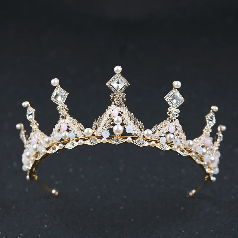 

New Pearls of 2018 Set with Rhinestone Bridal Crown