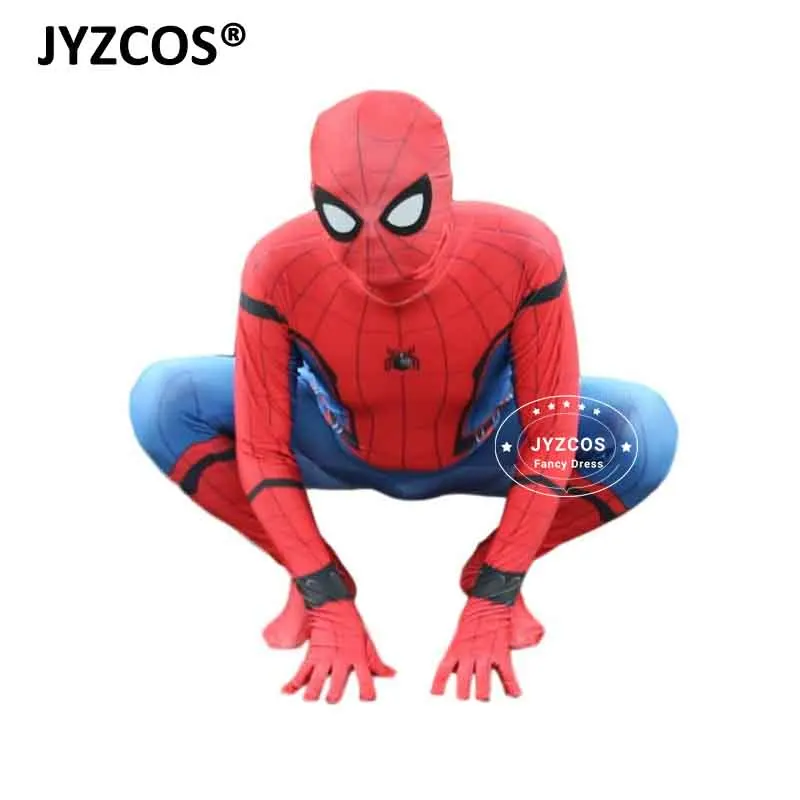 JYZCOS взрослый человек-паук костюм супергероев Marvel Человек-паук Карнавальная
