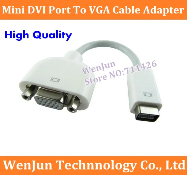 Новый мини адаптер DVI VGA для Apple Mac iMac Macbook мониторного проектора белого цвета