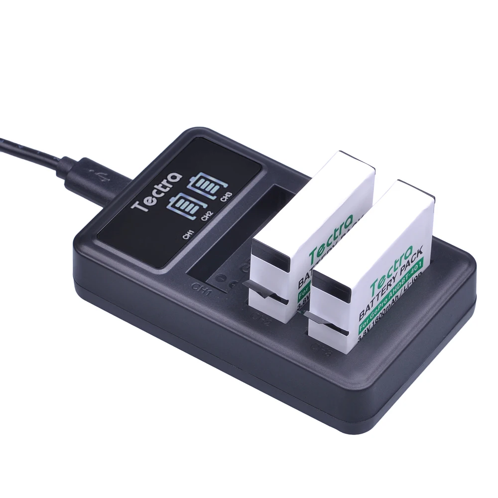 3PCS AHDBT-401 AHDBT 401 AHDBT401 Camera Battery +LED USB 3-Slot Charger For Go Pro GoPro Hero 4 Hero4 HERO4 Sport Action | Электроника
