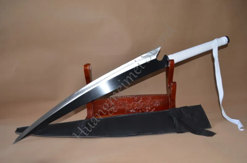 Бесплатная доставка Ichigo меч Отбеливатель Аниме Dual Wield Blade Zangetsu Kurosaki большой 42 25