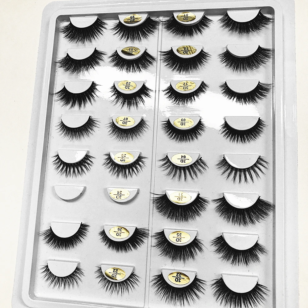 Все для наращивания ресниц 3D норковые полоски ручной работы Искусственные