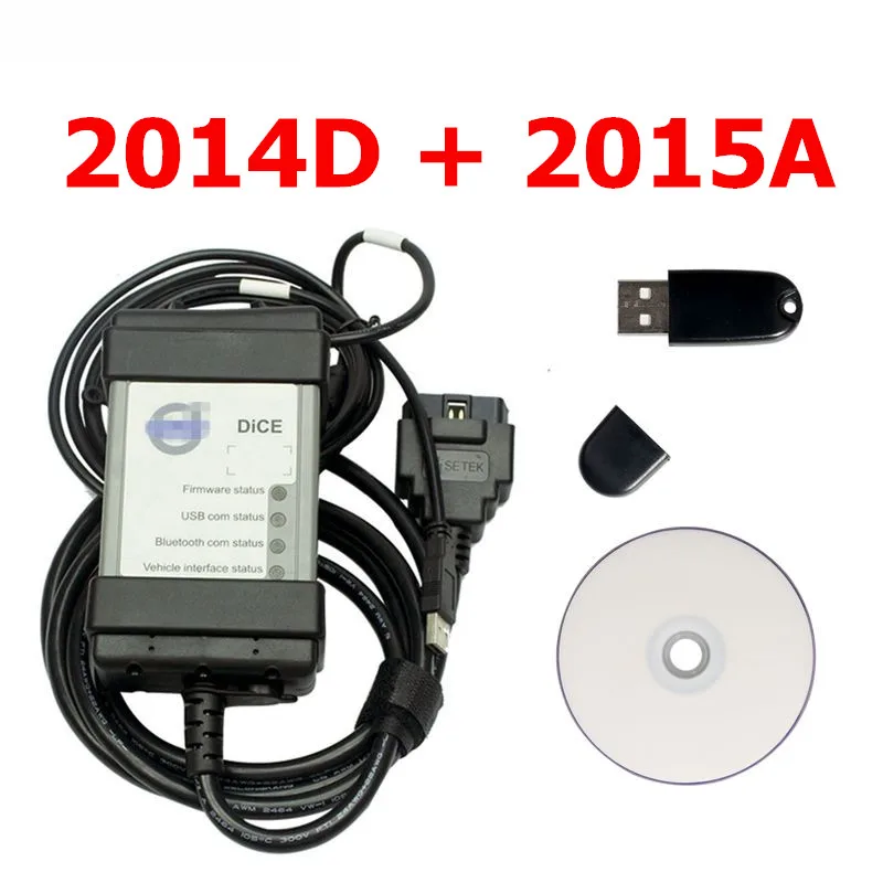 2014D 2015A Новейший 2015A для Volvo Vida Dice PRO+ 2014D полный чип печатной платы Диагностический Инструмент полные чипы кубик Pro для сканер Volvo - Цвет: 2014D 2015A