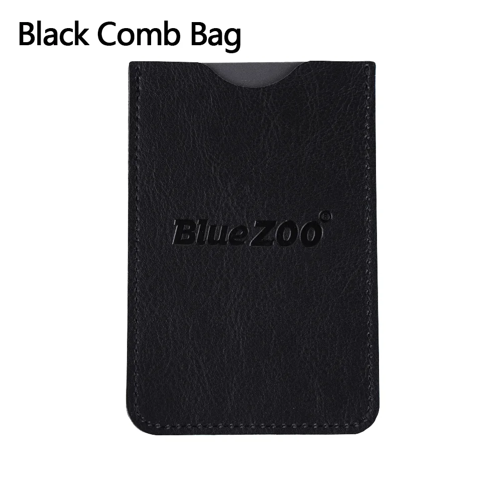 Black Comb Bag Maquiagem деревянная расческа для бороды Антистатическая деревянная карманная Расческа с мелкая и крупная расческа для зубов для бороды усов волос Расческа для бороды - Цвет: Black Comb Bag