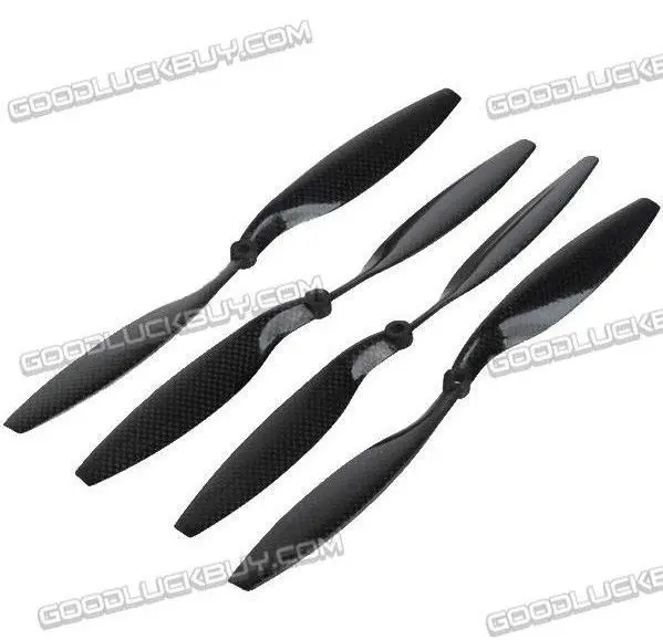 2 шт. 100% карбоновый Пропеллер CW/CCW 1245/1245R четырехъядерный Мультикоптер пары|cw ccw|cw
