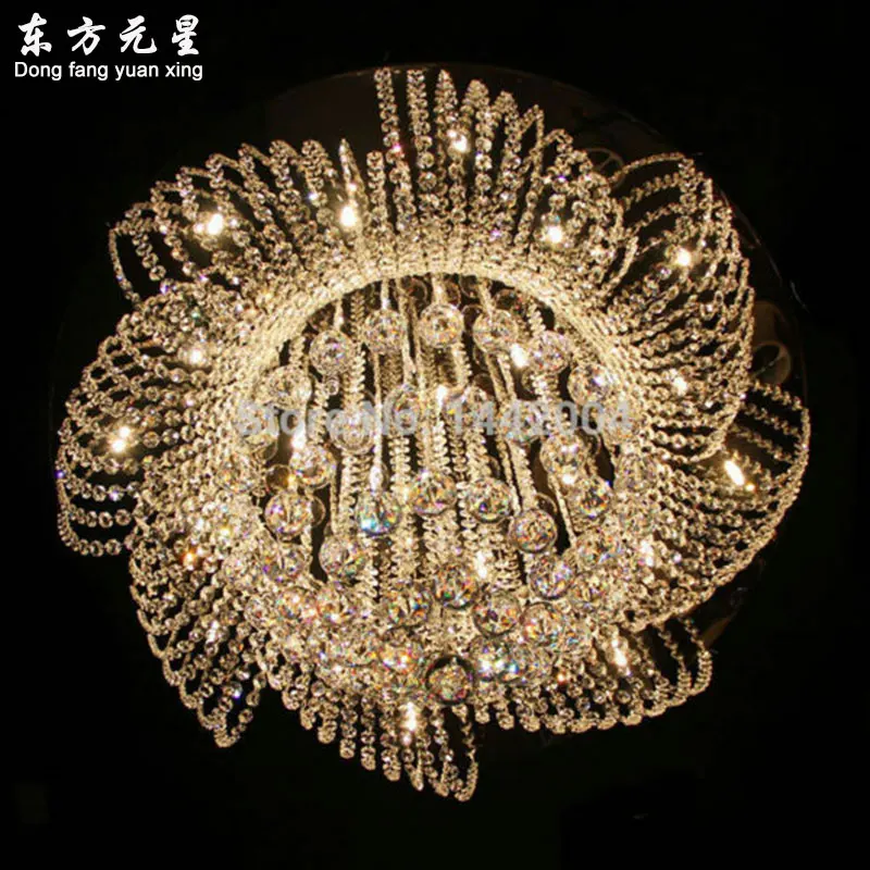 Хрустальная Люстра Светодиодная лампа для гостиной спальни Dia100 * H50cm|crystal chandelier