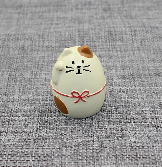 Миниатюрные фигурки Decole Cat, Fat Cat, Panda, Япония, Zakka, статуя животного, украшение для дома, сад, смола, ремесло, игрушки, украшения - Цвет: Fat Cat