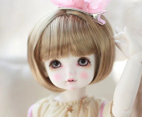 

BJD doll wigs Imitation mohair short hair available for 1/6 1/4 1/3 BJD DD SD doll accessories very soft hair