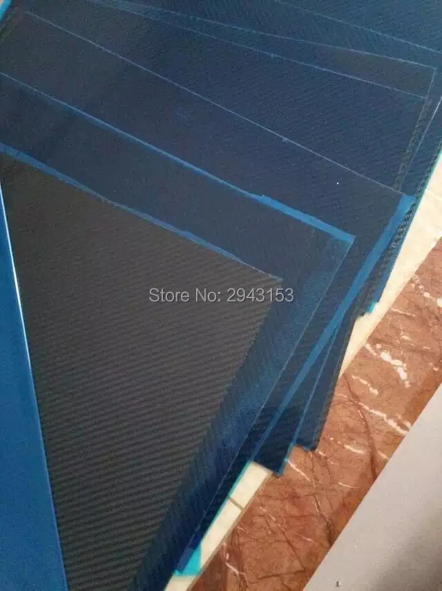CNC 2.0*500*500 мм 3 К плотная саржа глянцевая матовая 50% Волокно Стекло Mix углерода