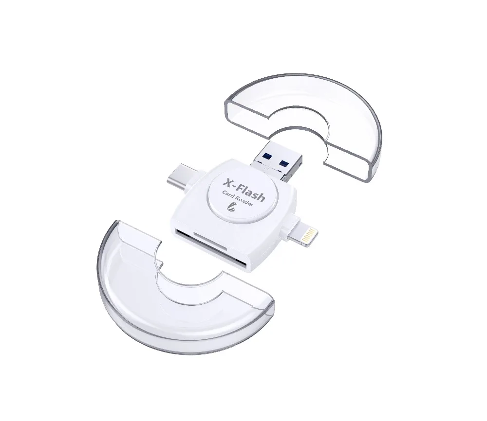 LL trader USB Mini SD кардридер адаптер памяти type-C i-Flash Drive многокарточный OTG кардридер HD Micro SD/TF для iPhone 8/Andriod
