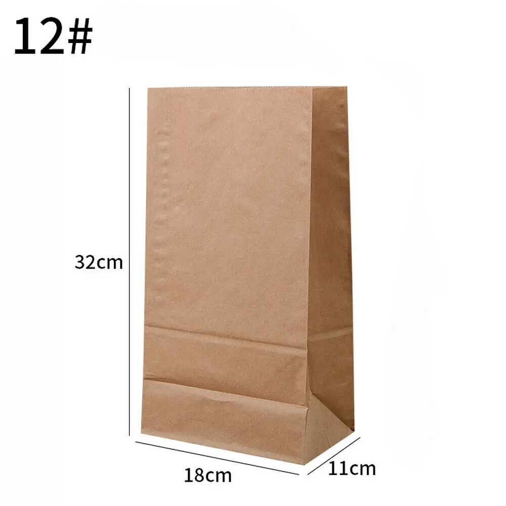 32x18x11cm Плотная сумка из крафт-бумаги, конфетный подарок для свадебной вечеринки, пищевая посылка, 10~ 100 шт - Цвет: 32x18x11cm
