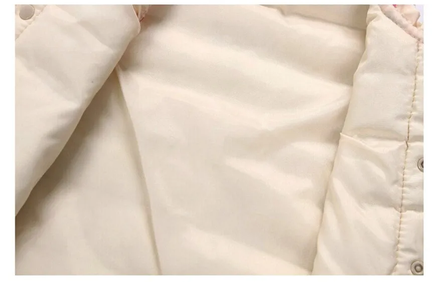 Детский утепленный жилет BibiCola с цветочным рисунком для девочек верхняя одежда на